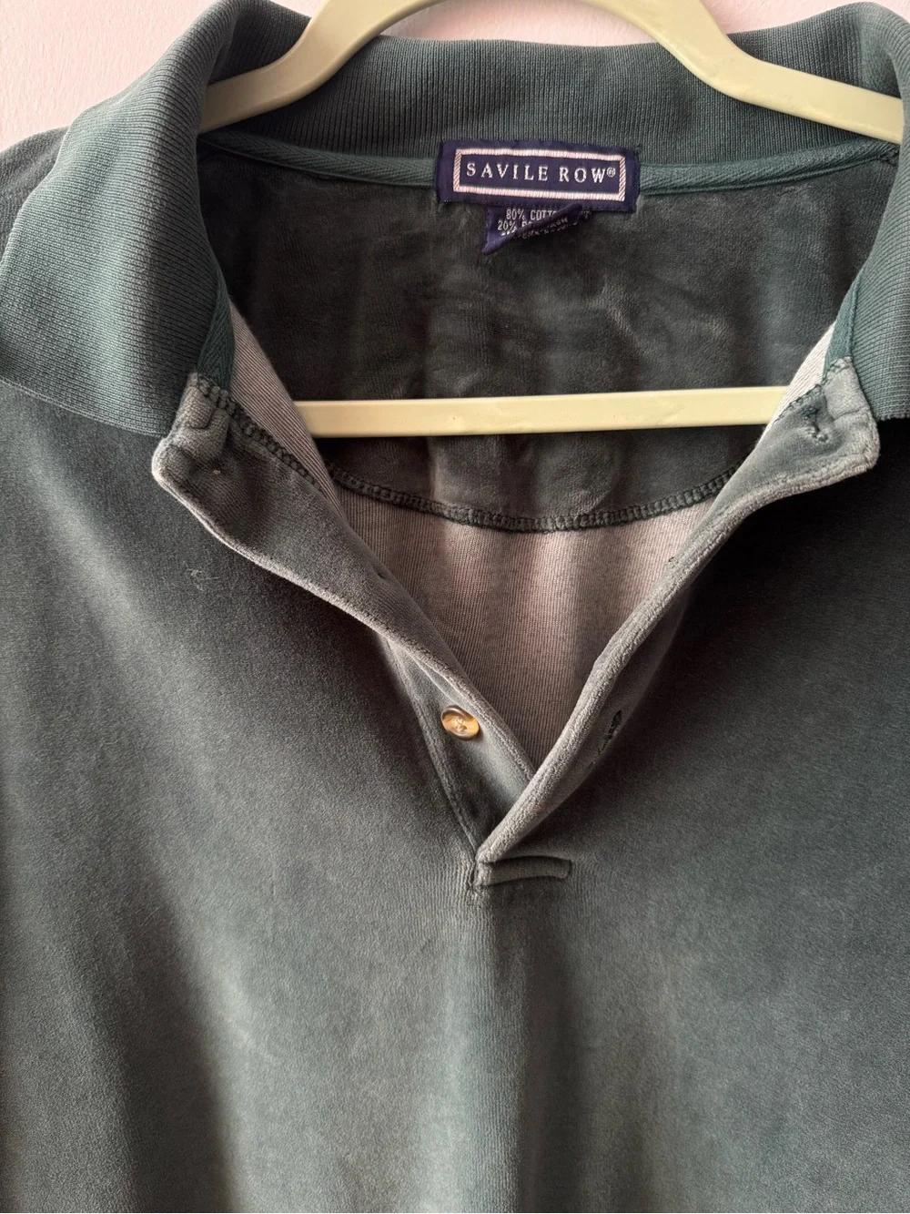 Vintage Savile Row Velour Long Sleeve